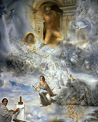 #ad #ad 1960 The Ecumenical Council by Salvador Dali art painting print $14.99