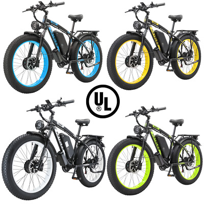 #ad KETELES Electric Bicycle 26quot; Fat Tire 2000W Dual Motor 48V E Bike 23Ah for Adult $1217.50