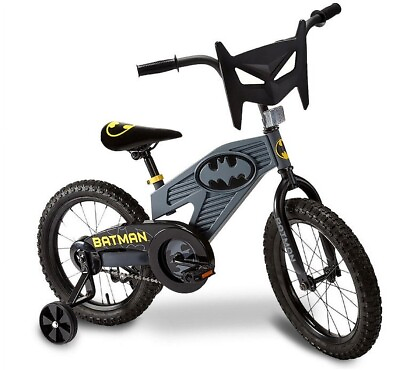 #ad Boys Batman Bike DC Comics 16 Inch Starter Bicycle Hero Training Wheels New $121.31