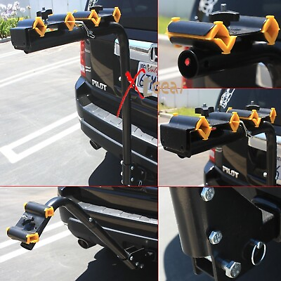 #ad 4 Bicycle Bike Rack Hitch Mount Carrier Car Swing Down 120lbs capacity 2 2 $79.99