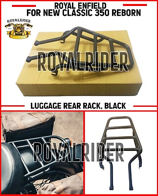 Royal Enfield quot; LUGGAGE REAR RACKFor Classic 350 reborn BLACKquot; $52.79