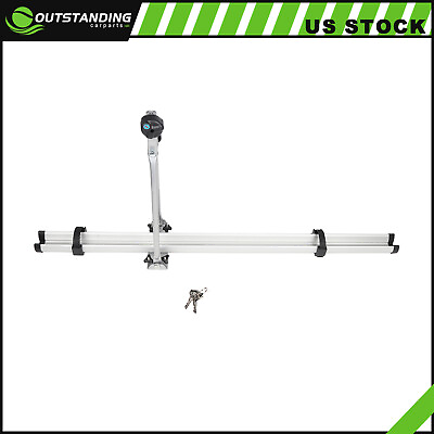 #ad Roof Mounted Bike Bicycle Attachment Rack Upright Lock Carrier Universal For Car $50.23