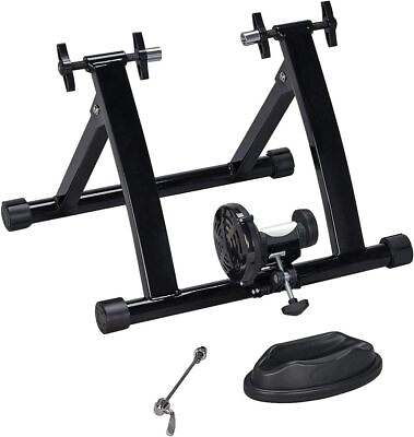 #ad #ad Magnetic Bike Trainer Stand Premium Steel Bike Bicycle Exercise Bike Stationary $77.89