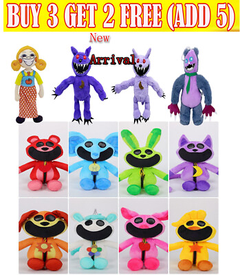 #ad #ad Smiling Critters Plush Cartoon Stuffed Soft Animals Doll Toy Kids Gift New $12.98