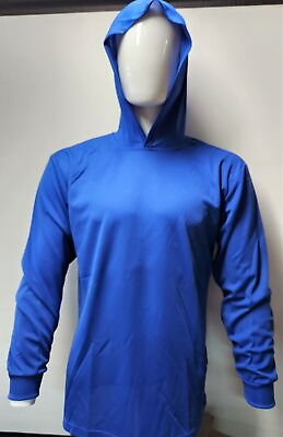 #ad Hoodie Blue High Visibility Shirt Air Cooling Flow w UV Protection $9.98