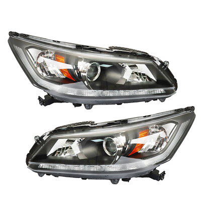 #ad #ad For 2013 2015 Honda Accord Sedan Halogen Headlights Headlamps Leftamp;Right Side $118.70