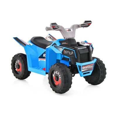 #ad #ad Blue Kids Ride on ATV Electric Power Wheels Quad Car Child W Direction Control $63.99