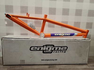 #ad Enigma Racing Bmx Old School Bike Frame AL PRO Orange Rare New ✅ $599.00