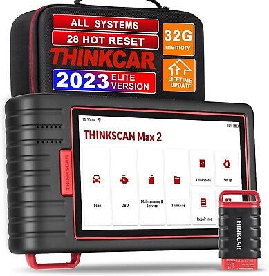 #ad Thinkscan Max 2 Car OBD2 Scanner Diagnostic Tool All System Scanner CANFD For GM $298.99
