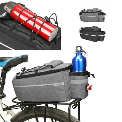 #ad Bike Rear Pannier Bag Cycling Rear Rack Waterproof Storage Bottle Luggage Bag $11.99