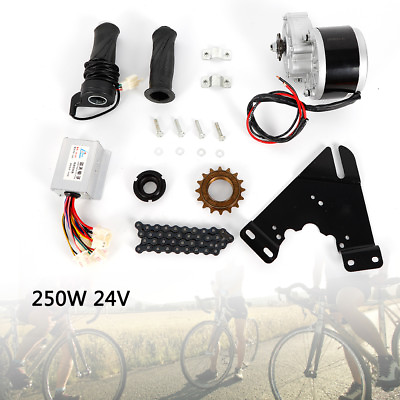 #ad 24V 250W DC Electric Bicycle Motor Conversion Kit Freewheel For 16 28quot; Bike DIY $67.12