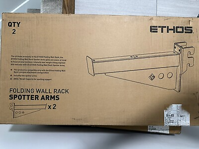 #ad ETHOS Folding Wall Rack Spotter Arms Brand New In Box 2 Pack $59.00
