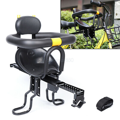 #ad #ad Kids Front Bike Seat Child Bicycle Safety Chair Baby SaddleFoot Pedals Handle $48.00