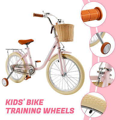#ad #ad 18 inches Kid#x27;s Bike Child Bicycle for Ages 7 9 Years Girls and boys with Basket $123.71