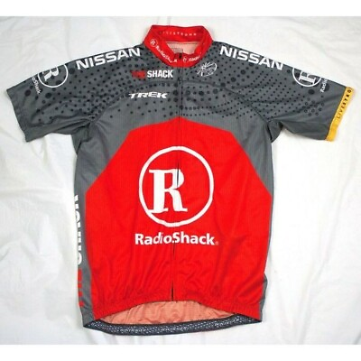#ad Bontrager Radio Shack Trek Livestrong Men#x27;s Cycling Jersey Size Large $64.99