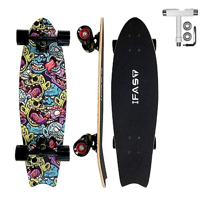 #ad Skateboards 28quot; Cruiser Beginners Complete Skateboard 7 Layer for Adults $23.49