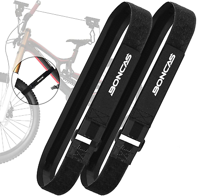 #ad Adjustable Bike Rack Strap Bicycle Wheel Stabilizer Straps with Innovative Gel G $21.35