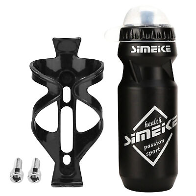#ad 650ML Mountain Bike Bicycle Cycling Water Drink Bottle and Holder Cage Sports $10.25