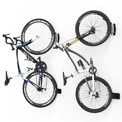 #ad #ad Wall Mount Swivel Bike Rack with Locking Mechanism Bike Hangers for Garage $118.66