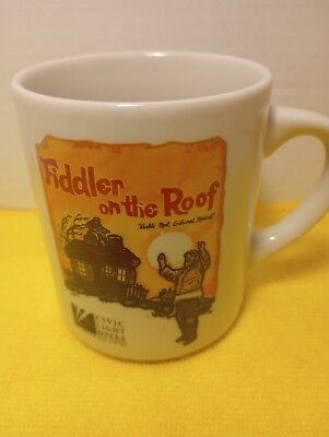 #ad Coffee Mug Fiddler On The Roof Civic Light Opera Broadway Shows Memorabilia $7.99