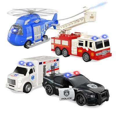 #ad Toddler Trucks Toys for Boys Age 3 4 5 6 Fire Truck Ambulance Car Boys 1 3 3 5 $53.07