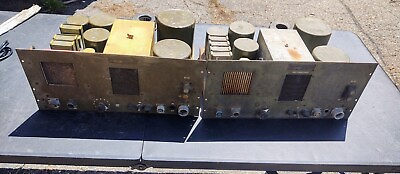 #ad Pair of very rare Signal Corps AM 34 TIQ 3 rack mount 6L6 tube amplifier AM 424 $1495.00