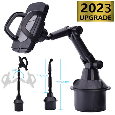 Upgraded Version Universal Adjustable Car Mount Cup Stand Holder For Cell Phone $10.82