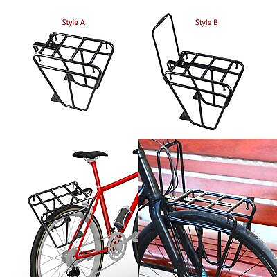 #ad Bike Front Rack Carrier Accessories Luggage Shelf for Riding Travel Shopping $34.30