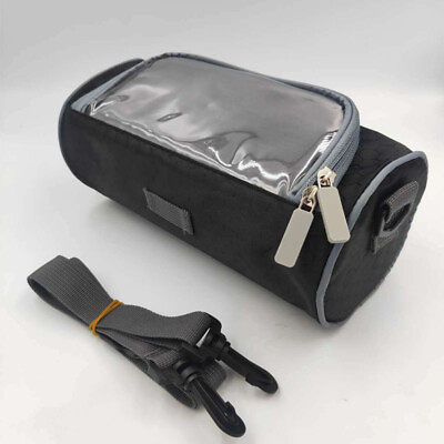 #ad 1Pcs Oxford Bike Handlebar Storage Bag Bicycle Front Frame Phone Shoulder Bag $14.88