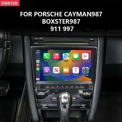 #ad #ad CHSTEK Car Radio Navigation Black for Porsche Cayman 911 987 Boxster 997 Carplay $282.60