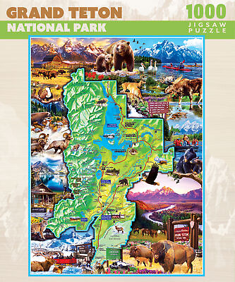 #ad MasterPieces Grand Teton National Park 1000 Piece Jigsaw Puzzle $18.99