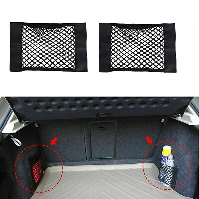 Car Trunk Organizer Bag Mesh Cargo Net Seat Storage Holder Pocket Accessoriies $2.84