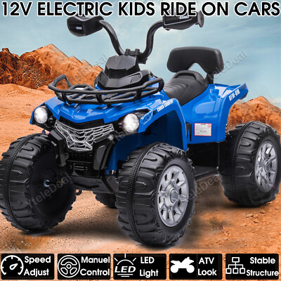 #ad #ad 12V Electric Kids Ride on Beach Car ATV Truck Toy 2 Speeds MP3 Battery Powered $179.99