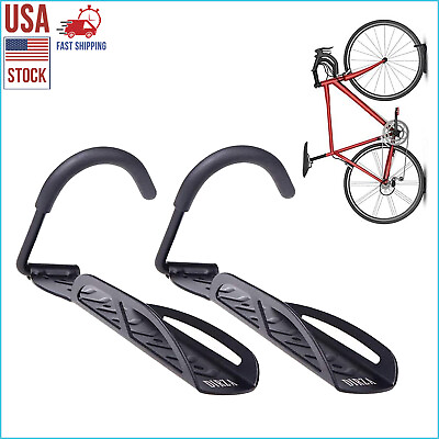 2 Pack Heavy Duty Bike Rack Garage Wall Mount Vertical Bike Hanger Hooks Storage $29.99