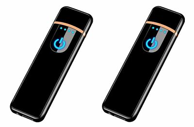 #ad 2 Smart Touch Sensor USB Rechargeable Flameless Electric Lighters For 14.99 $14.99