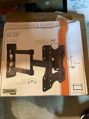 #ad ProMounts Articulating Extending Wall TV Mount for 26 43#x27;#x27; TVs up to 55lbs $34.99