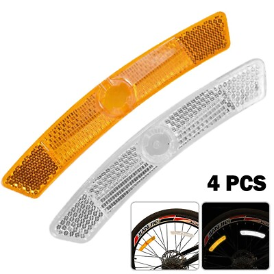 #ad Spoke Reflector Reflective Strips Indoor 4 Pcs Mountain Bike Accessories Parts $7.11
