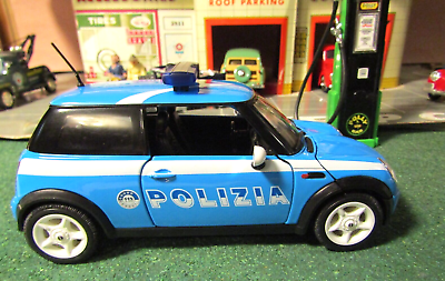 #ad MINI Cooper Polizia Car WELLY 1 24 Scale Really Cool Car $12.75