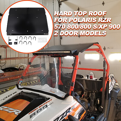 #ad Black Aluminum Hard Top Roof For Polaris RZR 570 800 800 S XP 900 2 Door Models $105.99