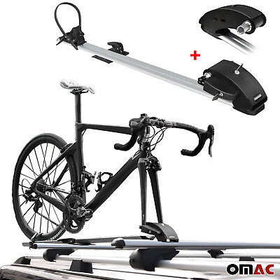Roof Bicycle Rack Bike Carrier Alu. Upright With Optional 08x43 inch Fork Kit $206.91