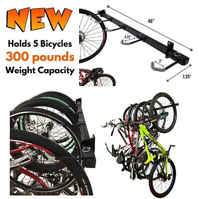 #ad #ad Wall Hanger Bike Storage Rack Home Garage Organizer for Road Moutain Bicycles $130.90