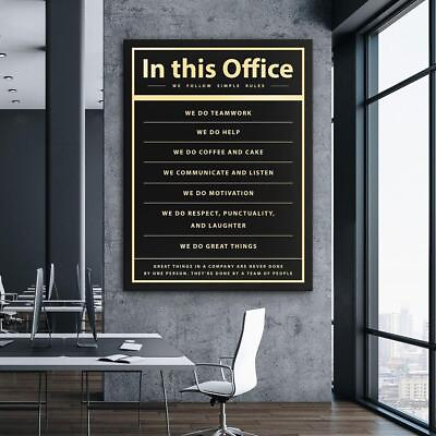 In This Office We Do Wall Office Decor Art Print Company poster.. new $10.99