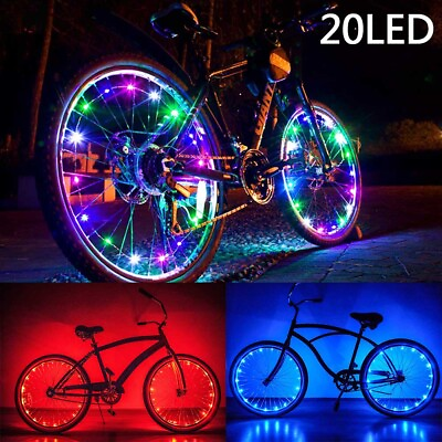 #ad #ad LED Bicycle Bike Cycling Rim Lights String Open amp; Close Wheel Spoke Waterproof $5.99
