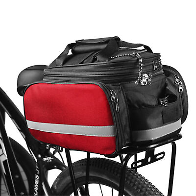 #ad Rear Bag Expandable MTB Bike Rack Bag Cycling Luggage F2M6 $28.04