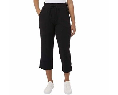 #ad 32 Degrees Cool Women#x27;s Capri Pull On Pants Black Size XL $20.95