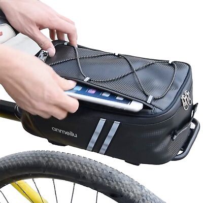 #ad Bike Rack Bag for Rear Rack Trunk Back Seat Luggage Storage $27.00