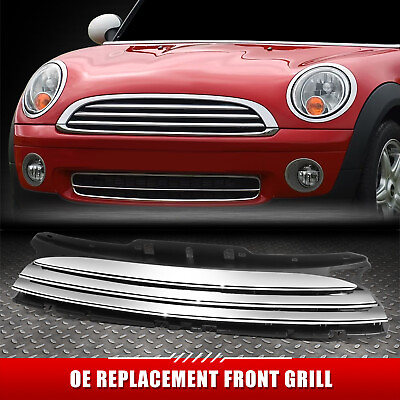 #ad Horizontal Slats For 11 15 Mini Cooper OE Style Chrome Front Upper Grille $64.64