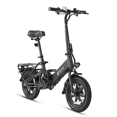 #ad DYU 14quot; Folding Electric Bike for Adults Teens 350W 36V 7.5AH Commuter City🔥 $329.00