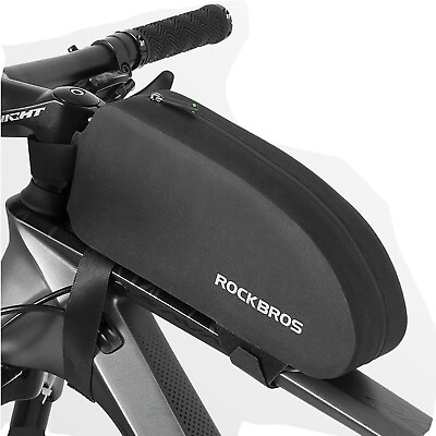 #ad ROCKBROS Bike Front Frame Bag Bicycle Top Tube Pouch Waterproof Bike Accessories $19.99