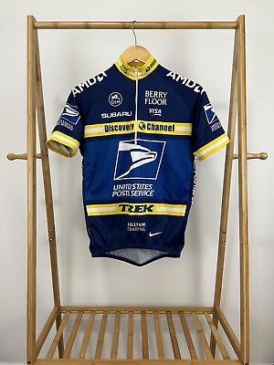 #ad #ad Nike Men#x27;s USPS Discovery Channel Trek Bike Cycling Jersey Size M $53.95